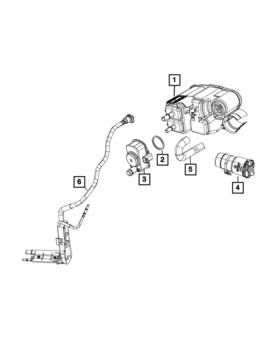 68211639ad Mopar Genuine Vapor Tube