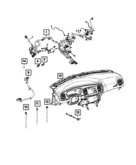 68213591aa Mopar Genuine Jumper Wiring