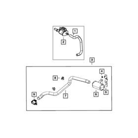 68233349aa Mopar Vapor Canister Purge Valve Hose For Ram 1500 2018