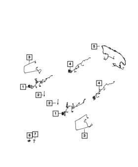 68270829ac Mopar Genuine Jumper Wiring Right Front Door