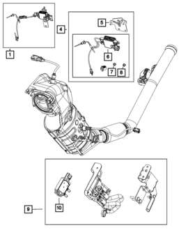 68365062aa Mopar Genuine Differential Pressure Sensor