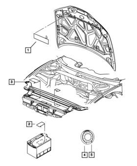 68366296aa Mopar Genuine Vehicle Emission Control Information Label