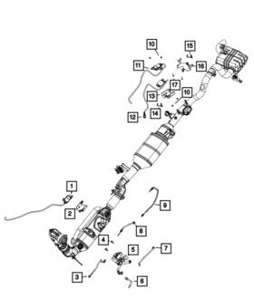 68372816ab Mopar Genuine Exhaust Temperature Sensor 68372816ab Mopar Genuine Exhaust Temperature Sensor