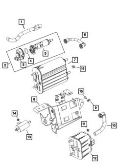 68469861ab Mopar Genuine Vapor Canister Hose