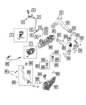 68490092aa Mopar Genuine Exhaust Gas Tube