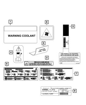 68642444aa Mopar Genuine Vehicle Emission Control Information Label
