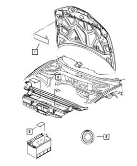 68642457aa Mopar Genuine Vehicle Emission Control Information Label