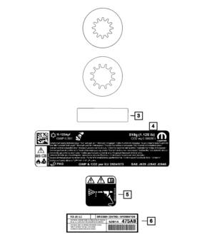 68661736aa Mopar Genuine Vehicle Emission Control Information Label