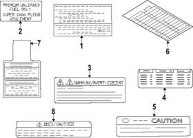 14805-1yc0a Nissan Genuine Emission Label 14805-1yc0a Nissan Genuine Emission Label