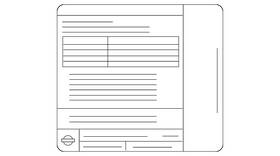 14805-4af0a Nissan Genuine Emission Label 14805-4af0a Nissan Genuine Emission Label