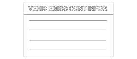 14805-5ea0a Nissan Genuine Emission Label