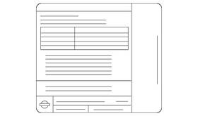 14805-6mw0a Nissan Genuine Emission Label 14805-6mw0a Nissan Genuine Emission Label