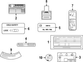 14805-6ta3a Nissan Genuine Emission Label