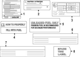 14805-7bl0a Nissan Genuine Emission Label