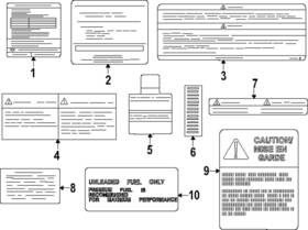 14805-9fu0b Nissan Genuine Emission Label