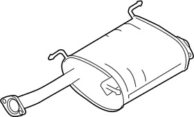 20100-3lm0a Nissan Infiniti Exhaust Muffler