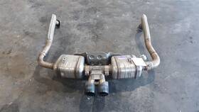 333.po1v18 Porsche 18 Cayman 718 982 Gts Exhaust Muffler Set Pair 2.5l Black Tips
