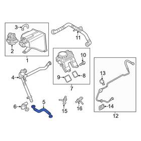 95510725150 Porsche Oe Evaporative Emissions System Lines