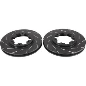 E35usr620-z8 Rareelectrical New Slotted Brake Disc Fits Nissan Frontier Xe 6 Cyl 3.3l By E35usr620