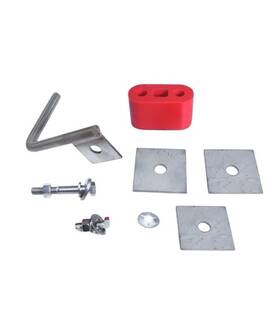Esk004 Speedfx Exhaust Flex Repair Kit - With Left Frame Hanger/ Two Backing Plates