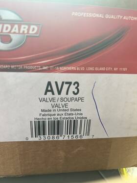 Av73 Standard Valve Secondary Air Injection Pump. Brand New In Box