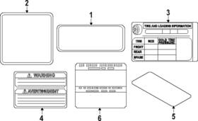 14808aj630 Subaru Genuine Emission Label