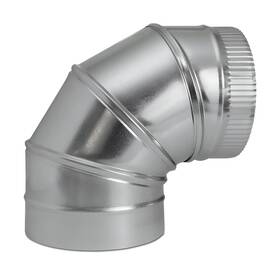 The Sheet Metal Kid 886815008215 8 Inch Adjustable Duct Elbow 90 Degree Hvac - Available In Sizes Up To 24 -galvan