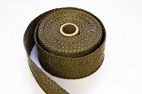 Lv116225 Thermal Zero 2inch Wide Gold Heat Wrap 25foot Roll High Temperature Exhaust 3000f