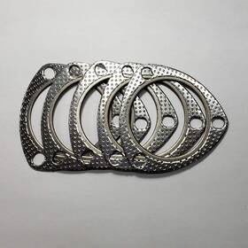 120-06330-0005 Ticon 2.5 Inch 3 Bolt Mlsg High Temp Exhaust Gasket With Ss Fire Ring Qty 5