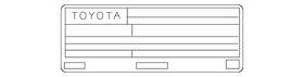 11298-0t720 Toyota Genuine Emission Label