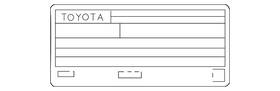 11298-0v130 Toyota Genuine Emission Label