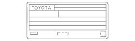 Toyota 11298-f0020 Genuine Emission Label