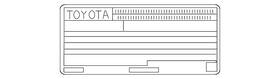 11298-f0085 Toyota Genuine Emission Label
