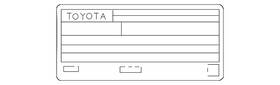 11298-f0153 Toyota Genuine Emission Label 11298-f0153 Toyota Genuine Emission Label