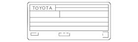 Toyota 11298-f0211 Genuine Emission Label