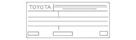 11298-f0302 Toyota Genuine Emission Label