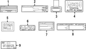 11298-f4030 Toyota Genuine Emission Label 11298-f4030 Toyota Genuine Emission Label