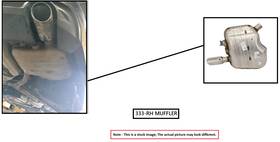 Toyota 333.to1q18 Right Exhaust Muffler Only Oem 2018 Sienna