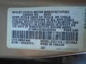 336.to1b99 Toyota Corolla 1999 Air Flow Meter 1744445 336.to1b99 Toyota Corolla 1999 Air Flow Meter 1744445