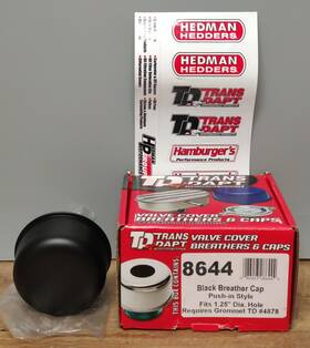 8644 Trans-dapt Performance Push-in Breather Cap Only No Grommet 1 Inch Dia. Hole 8644 Trans-dapt Performance Push-in Breather Cap Only No Grommet 1 Inch Dia. Hole