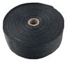 Ts-ew-2x25bk Torque Solution Universal Fiberglass Exhaust Wrap Black