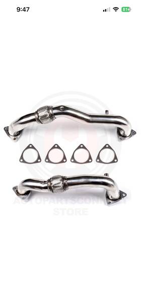 Ul105fu44ll220na Ultimate For Ford F-250 F-350 F-450 6.4l 2008-2010 Heavy Duty Polished Up Exhaust Pipe