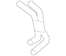 03l-131-055-ds Volkswagen Genuine Vacuum Hose 03l-131-055-ds Volkswagen Genuine Vacuum Hose