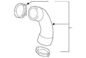 04l-131-521-g Volkswagen Genuine Connector Pipe