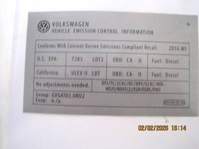 059-010-533-bf Volkswagen Genuine Oem Vw 059010533bg Emissions Sticker