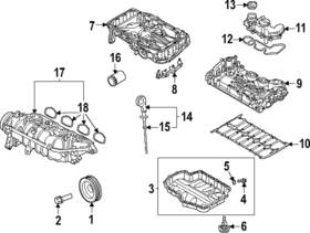 05e-103-495-ag Volkswagen Genuine Engine Crankcase Vent Valve