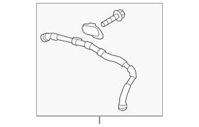 07k-131-125-e Volkswagen Genuine Connector Tube 07k-131-125-e Volkswagen Genuine Connector Tube
