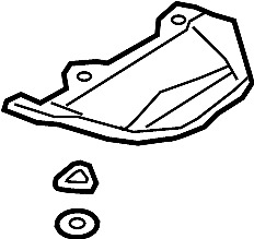 5qf825701d Vw/audi/porsche Floor Pan Heat Shield Rear