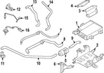 Genuine Mitsubishi Canister Hose 1742A448. Fixed Price $66.92.