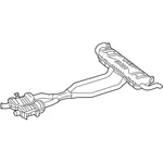 Genuine Mercedes-benz Oe Exhaust Gas Line 166-490-02-35-64. Fixed Price $2806.81.